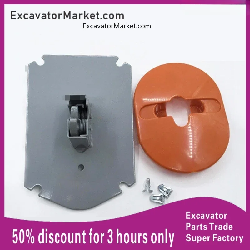 For HITACHI ZX ZAX120/200-6 Excavator cab door buckle lock cover Door buckle lock cover decorative plate  For excavator