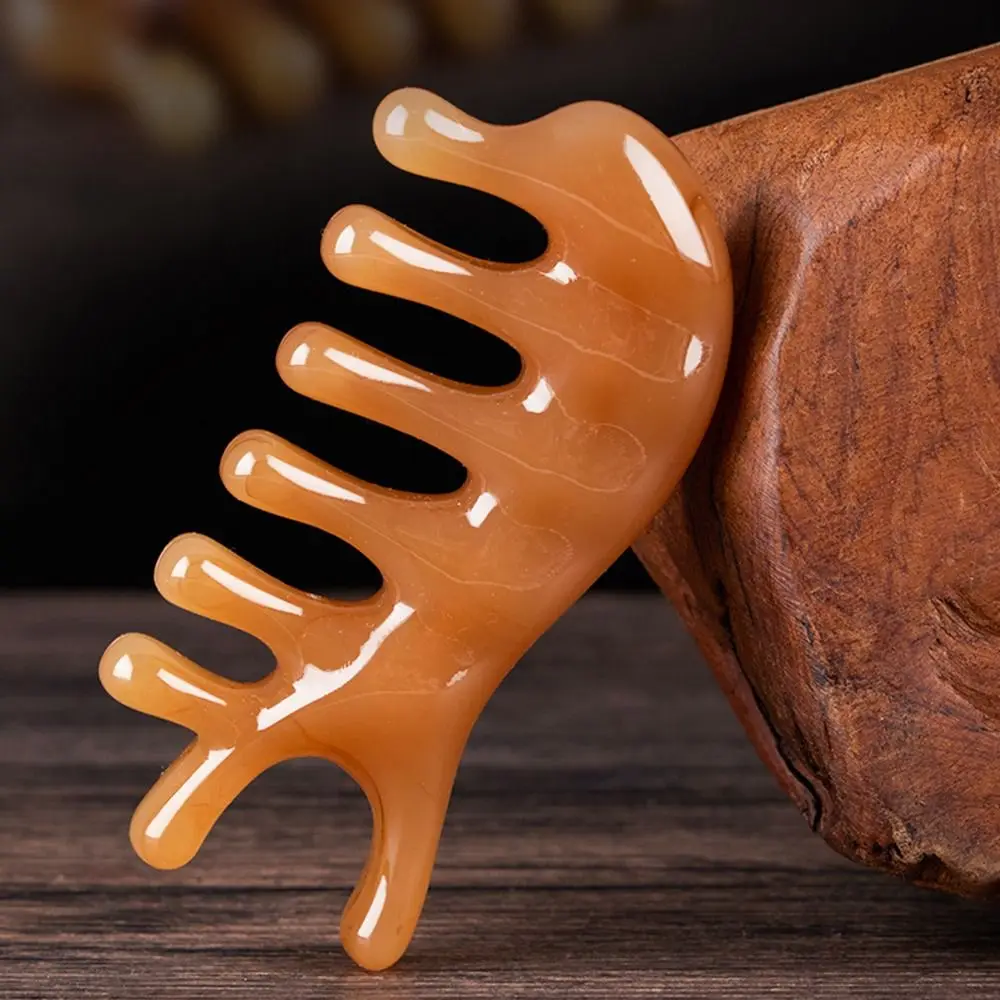

Gift Meridian Scrapping Gua Sha Stimulation Reflexology Nose Scraper Scalp Massage Tool Hair Comb Wooden Massage Comb Wood Comb