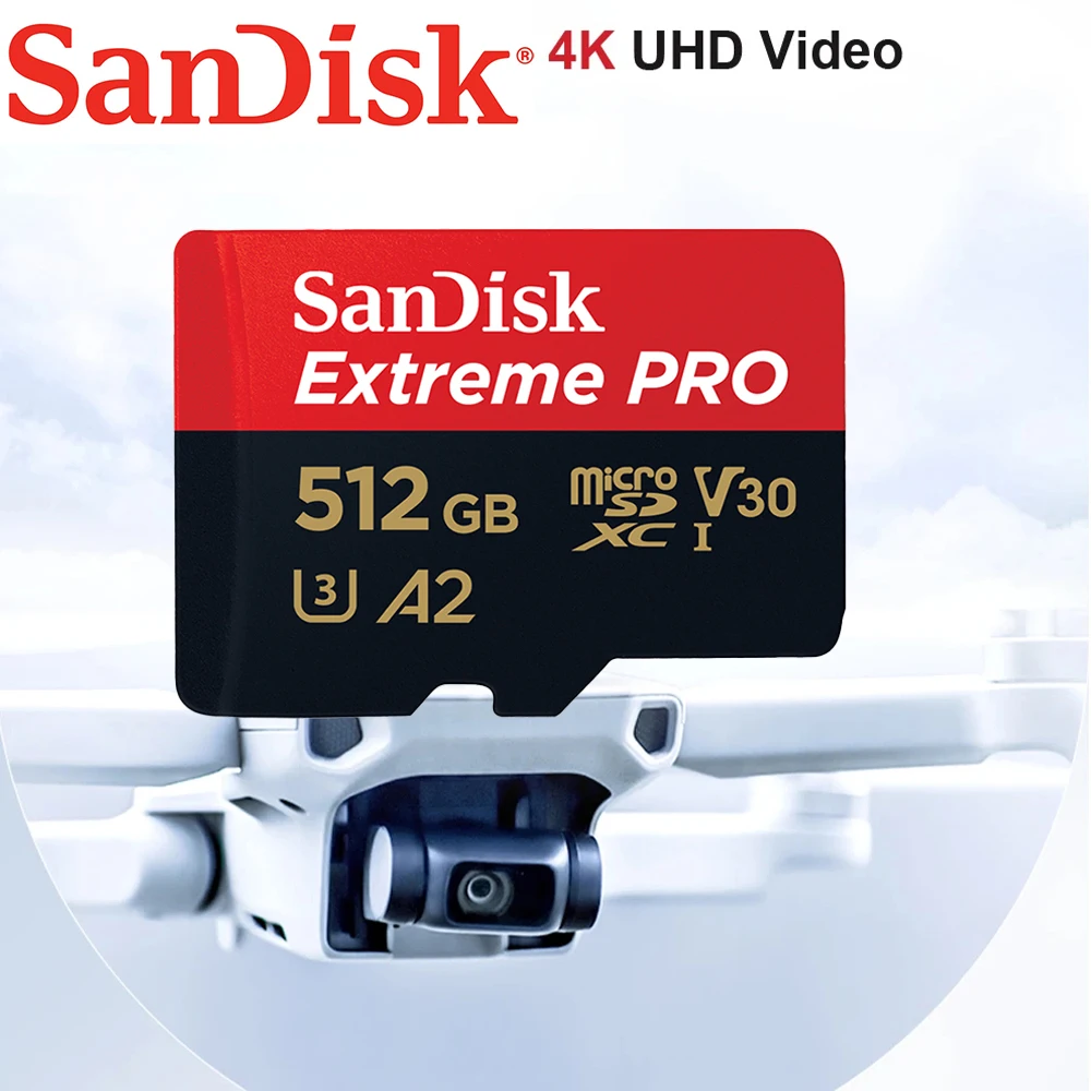 High Speed Micro TFClass 10 Mini SD TF Card 128GB Flash Memory Card 256GB U3 A2 SD Card 4K Video for Mobile Phone Tablet Camera