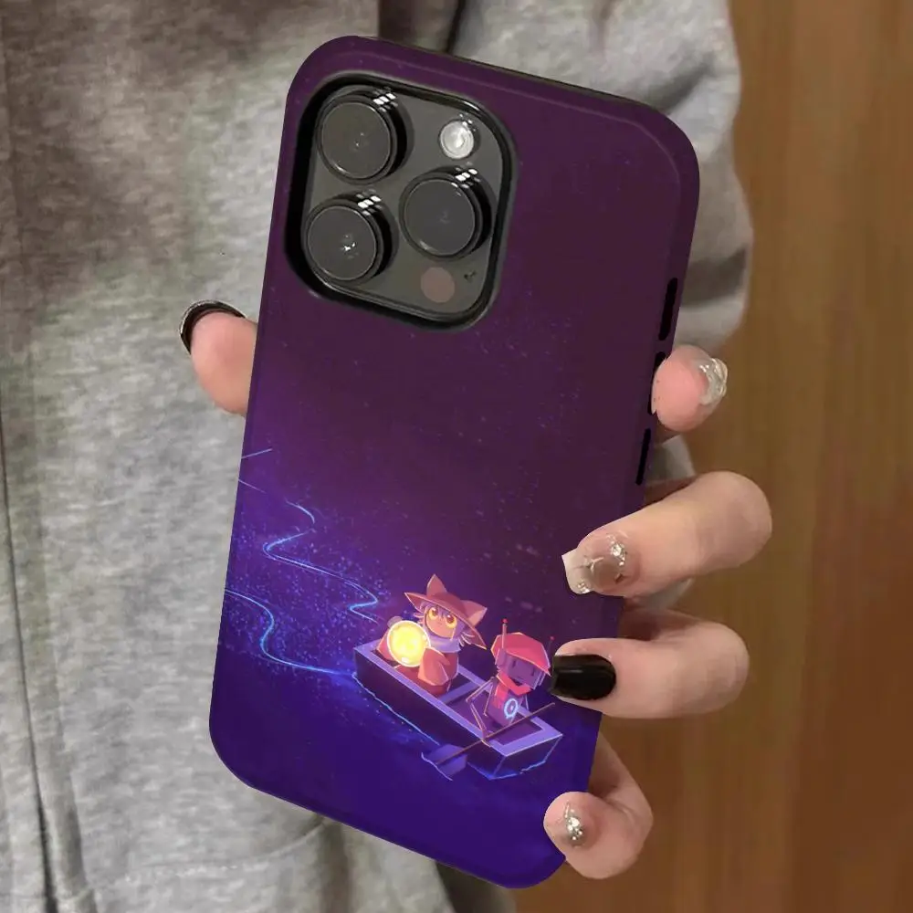 

niko oneshot wallpaper Phone Case Double-layered 2-in-1 Film Case For IPhone 16 15 Promax 14 13 Pro 12 11 plus Samsung S Covers