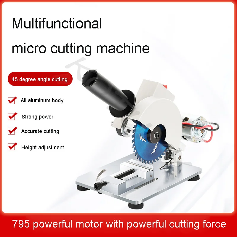 Multifunctional Micro Cutting Machine DIY Drill Small Aluminum Alloy Table Saw Cutting Aluminum Machine