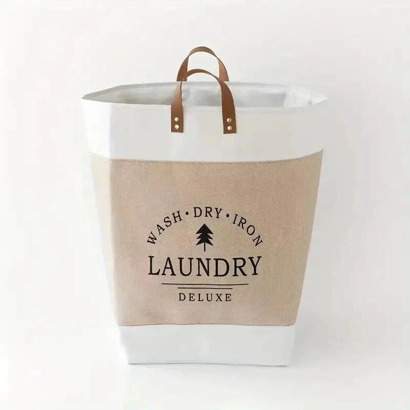 Foldable Storage Bags Heavy-Duty Fabric Dirty Clothes Organizer, Large Capacity Space-Saving Storage for Clothes, Toys, Blankets