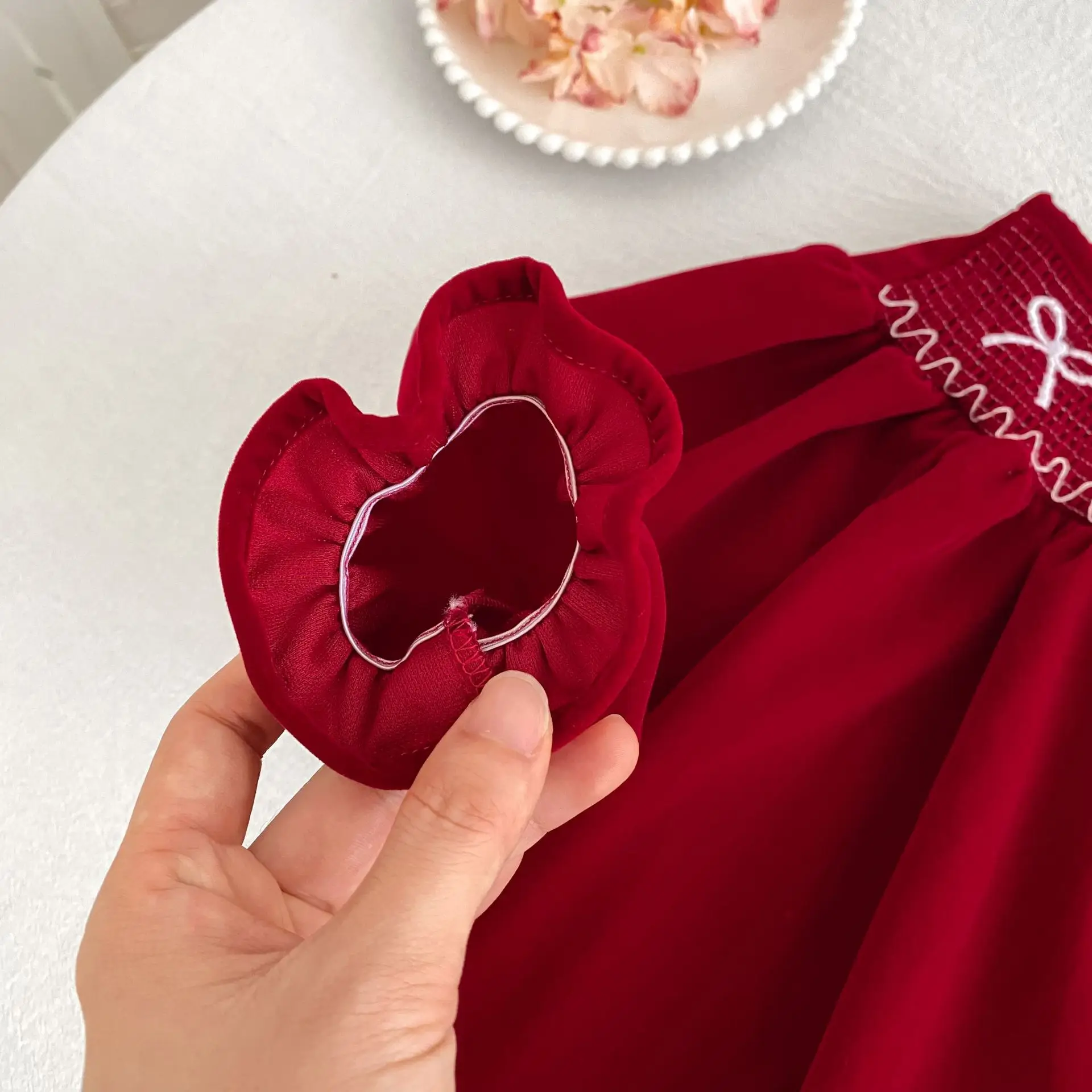 Weihnachten Schwestern Mädchen Prinzessin Kleid Neujahr Party Kleidung Baumwolle Spleißen Kinder Party Kleid Baby Bodys Schwestern Kleidung – Detail 13