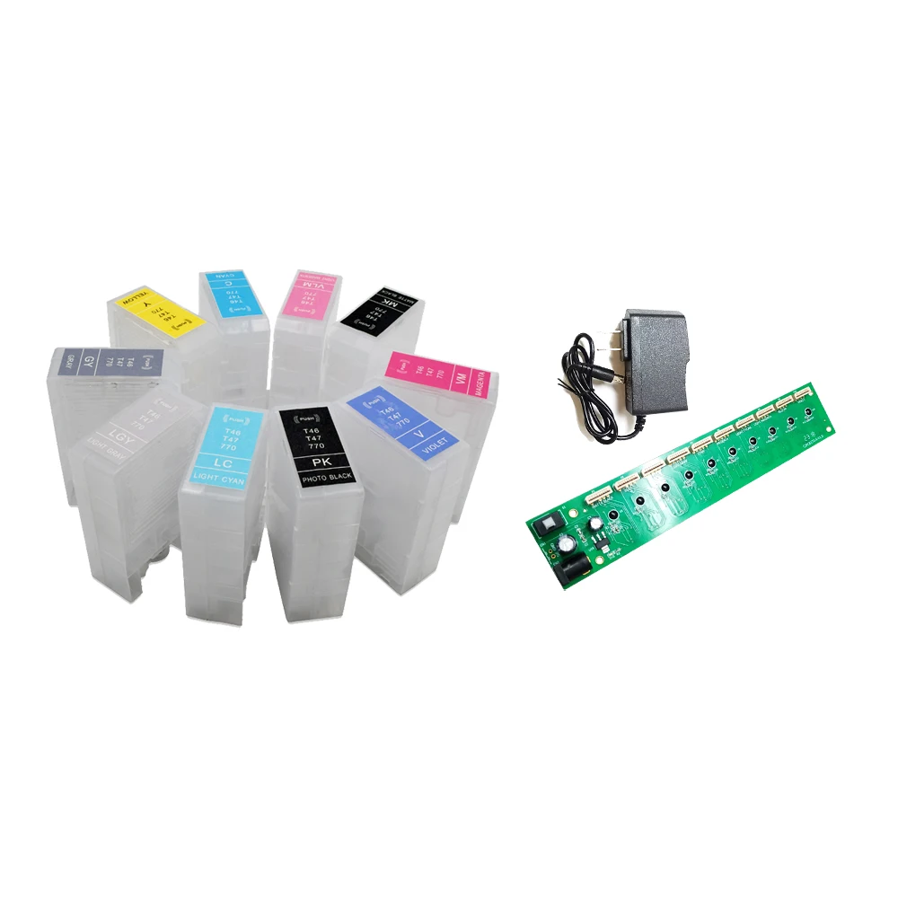 Europe Refillable Ink Cartridge And Chip Decoder For Epson SureColor SC-P900 P900 Printers