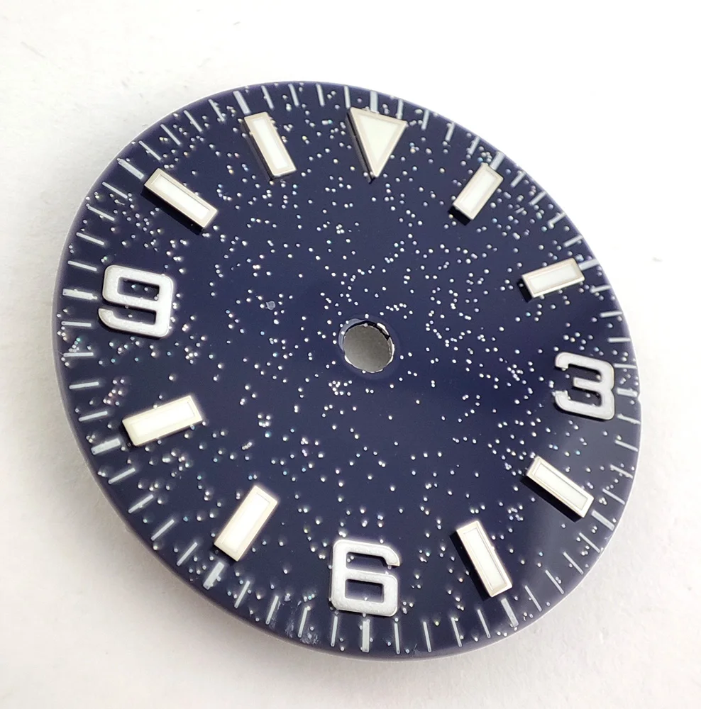 28.5mm Watch Dial NH35 Dial NH36 Watch Dial Starry Sky Dial Luminous Dial DIY Custom LOGO Suitable For NH35/NH36 Movement