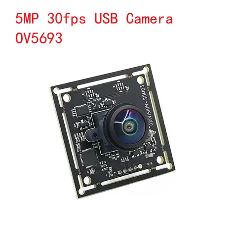 5MP USB Camera Module OV5693 30FPS 5-megapixel Webcam 2592x1944 Fixed Focus M12 Lens For PC Laptop Android Raspberry Pi