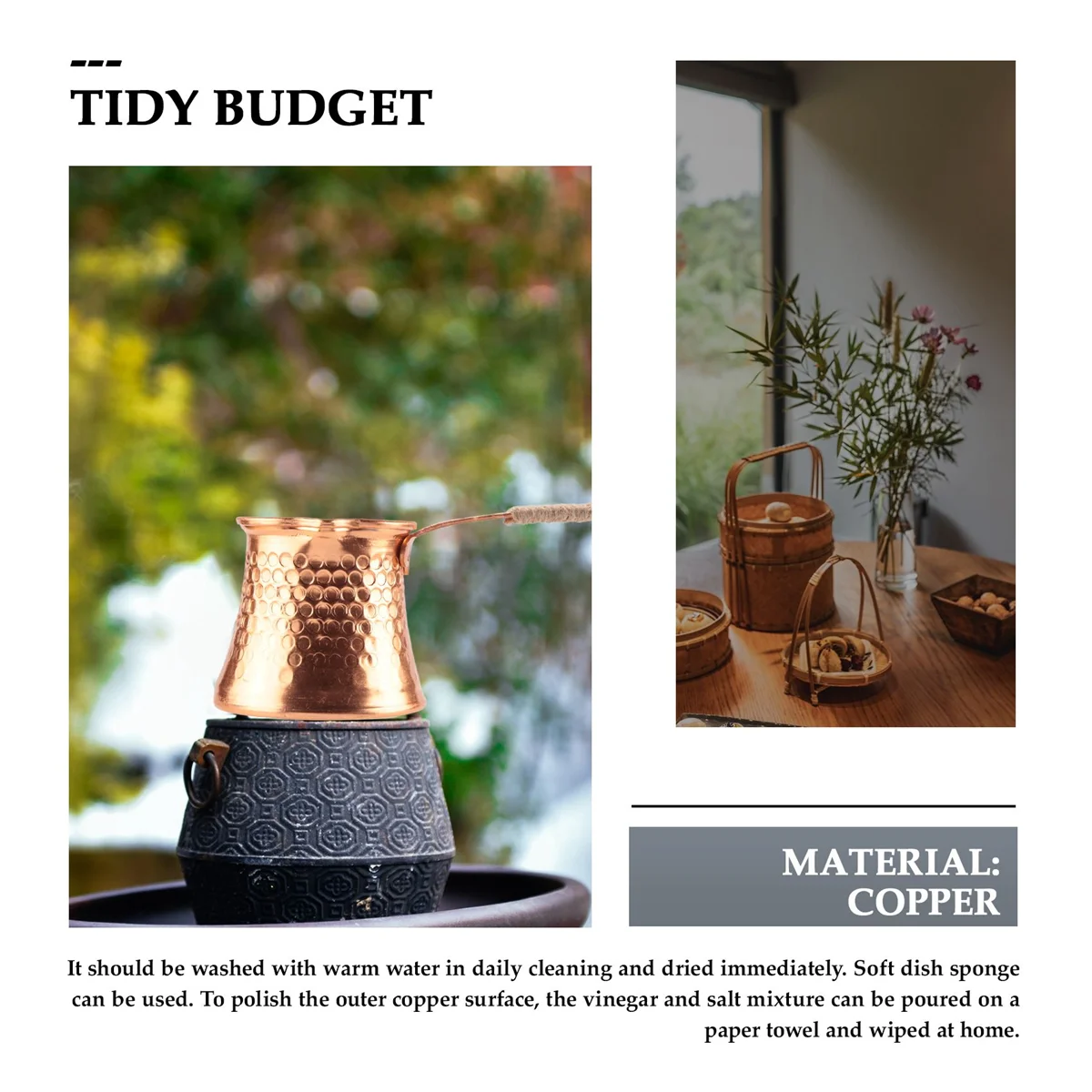 M05K トルココーヒーポットコーヒーメーカーモカポット 3 人 200 ミリリットル銅手作り高品質装飾ギフトアクセサリー