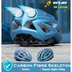 230g Carbon Fiber Keel Cycling Helmet Ultra Light Safe Breathable Man Women Road Mtb Adult Bicycle Helmets Antibiosis Lining