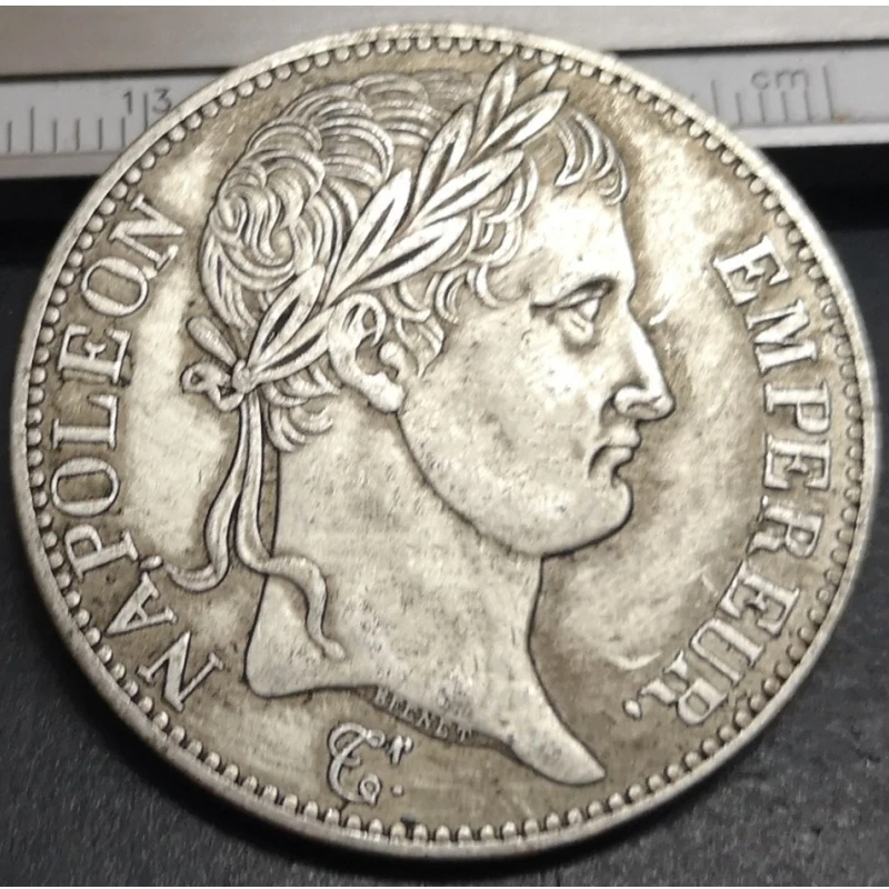 1811 France 5 Francs-Napoleon I silver Plated coin Copy