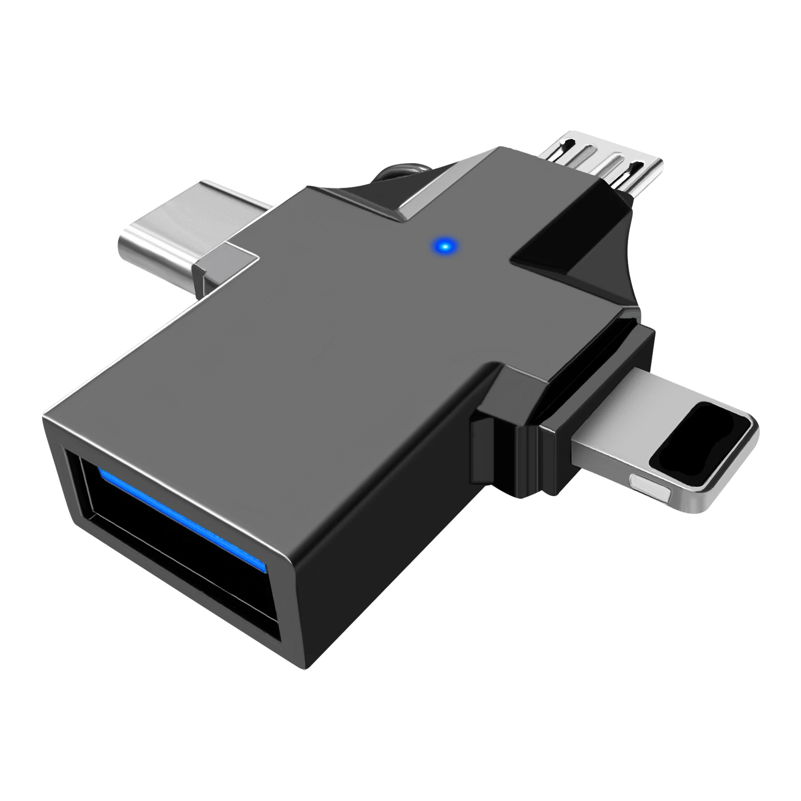 4-in-1 SD-kaartlezer Micro-kaartadapter USB 3.0 Micro-SD naar USB-kaartlezer USB voor interface OTG Adaptador