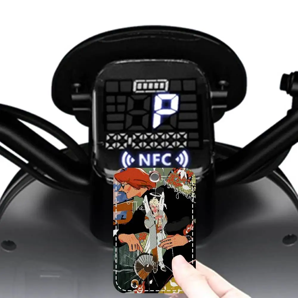 حاملي بطاقات سلسلة المفاتيح G-Good Omens من Tv Show، بطاقات الائتمان لبطاقات الائتمان، سلسلة حلقية مفاتيح