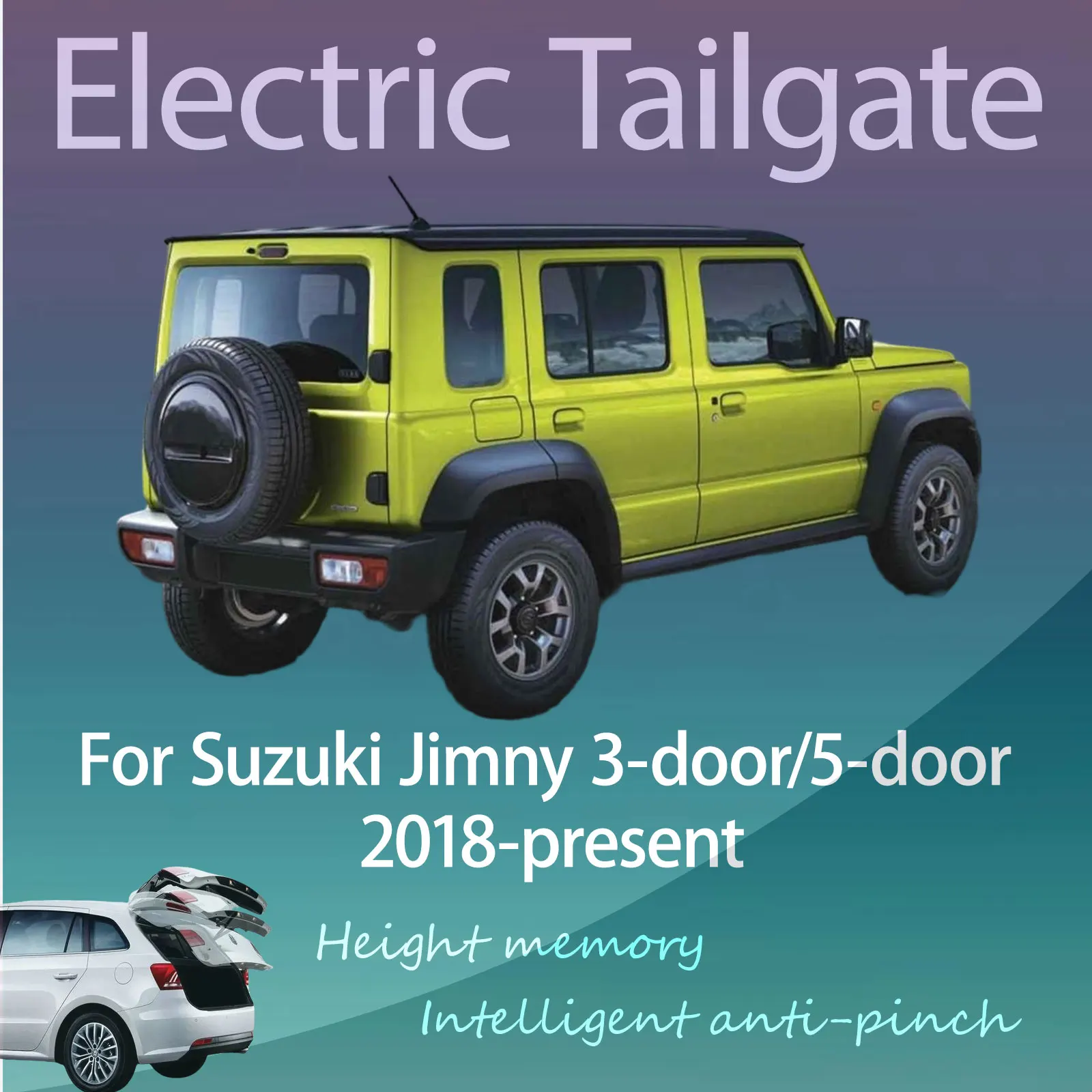 

For Suzuki Jimny 3-door/5-door 2018-present Electric Modified Tailgate Intelligent Height Automatic Lifting Key-Controlled