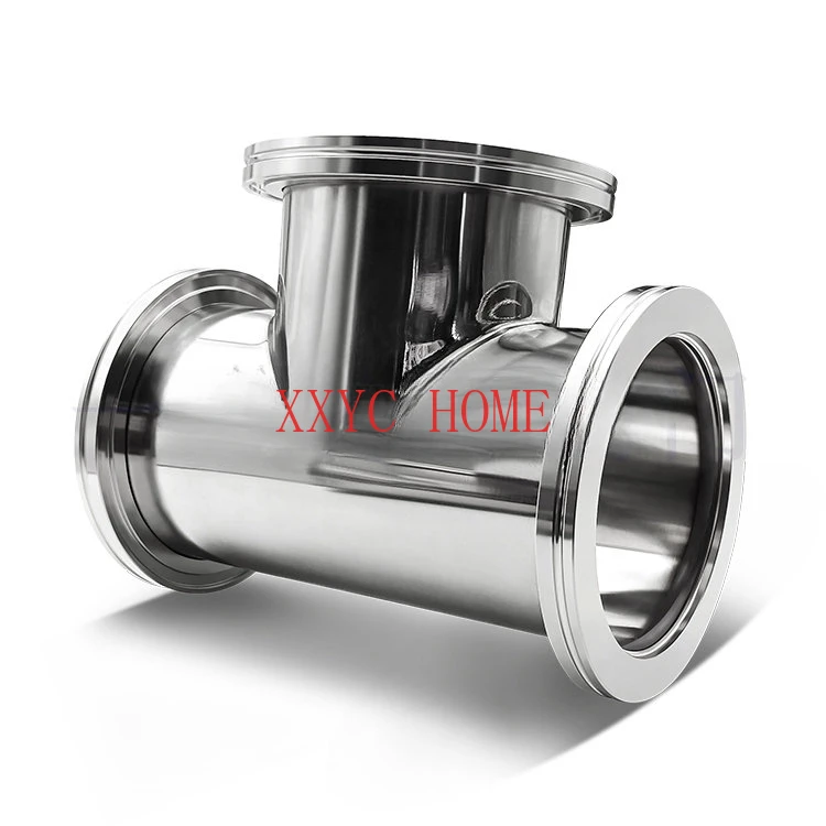 

ISO-K High Vacuum Equal Diameter Tee 304 Stainless Steel 63 Caliper LF Flange 80 Hook 100