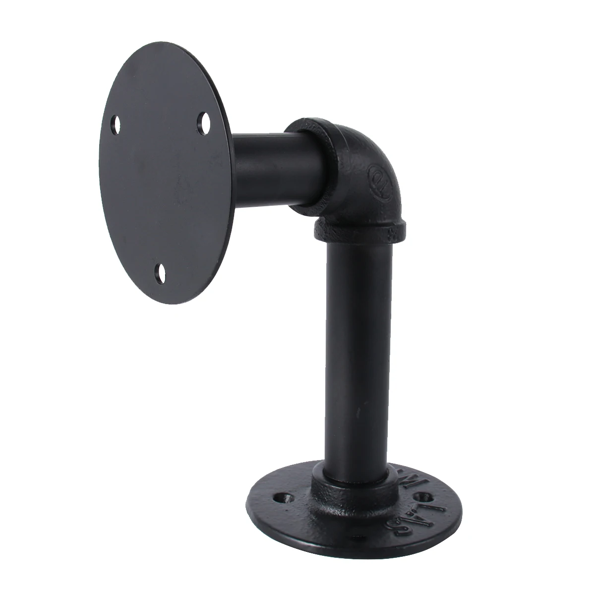 

2pcs Thicken Iron Flange Shelf Bracket Industrial Pipe Bracket Wall Mounted Floating Shelf Support Stand Pipe fixing Bracket