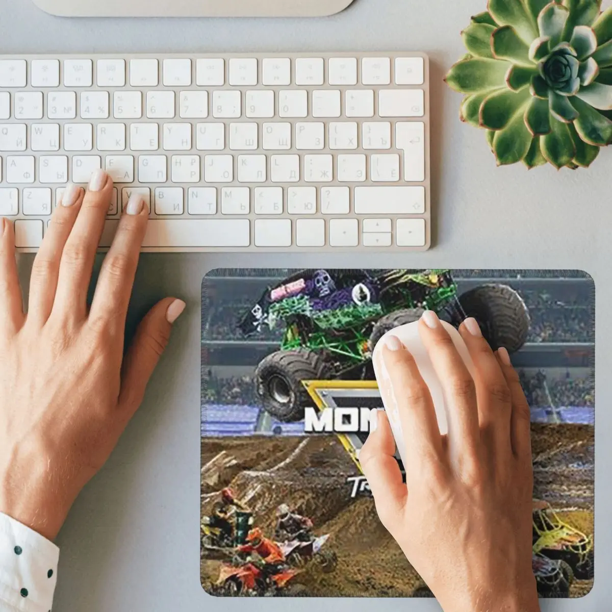 Classic Monster Jam Truck Pattern Multi-size Mouse Pad Computer Keyboard Mouse Mat Gamer PC Laptop Desk Mat Table Mats