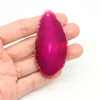 Irregular Natural Onyx Agates Geode Slice With Hole Reiki Healing Crystal Slices Stone for DIY Jewelry Pendant Home Decoration 3
