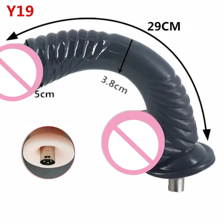 Sex Machine Attachments Dildos for Sex Machine with 3XLR Connector Extra long and extra thick vibrator for women