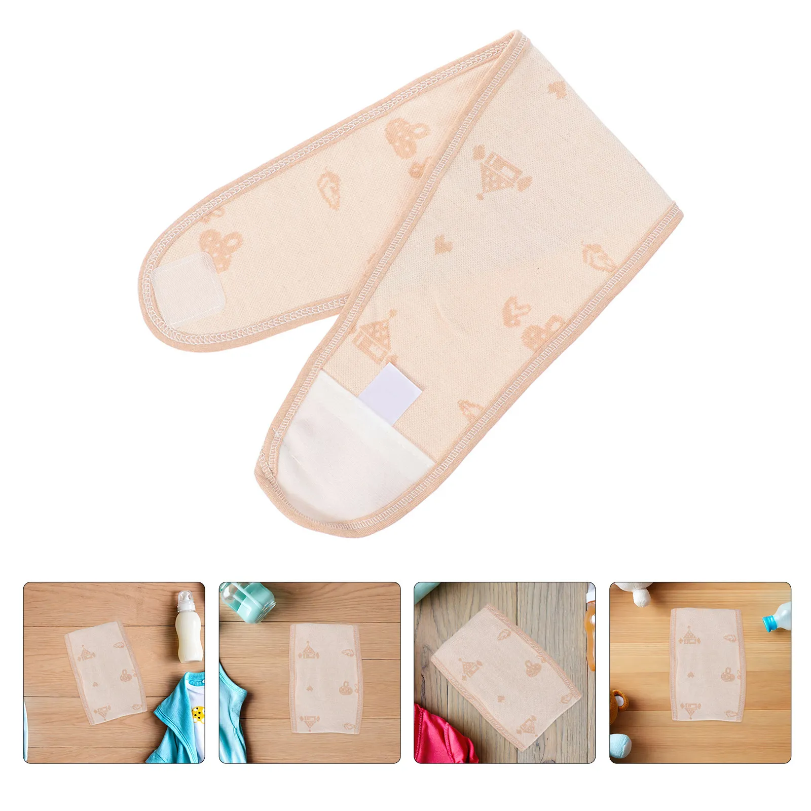 

2 шт. поясов для пупка для младенцев, удобные эластичные хлопковые бандажи, дышащие повязки на живот для новорожденных, для ежедневного использования