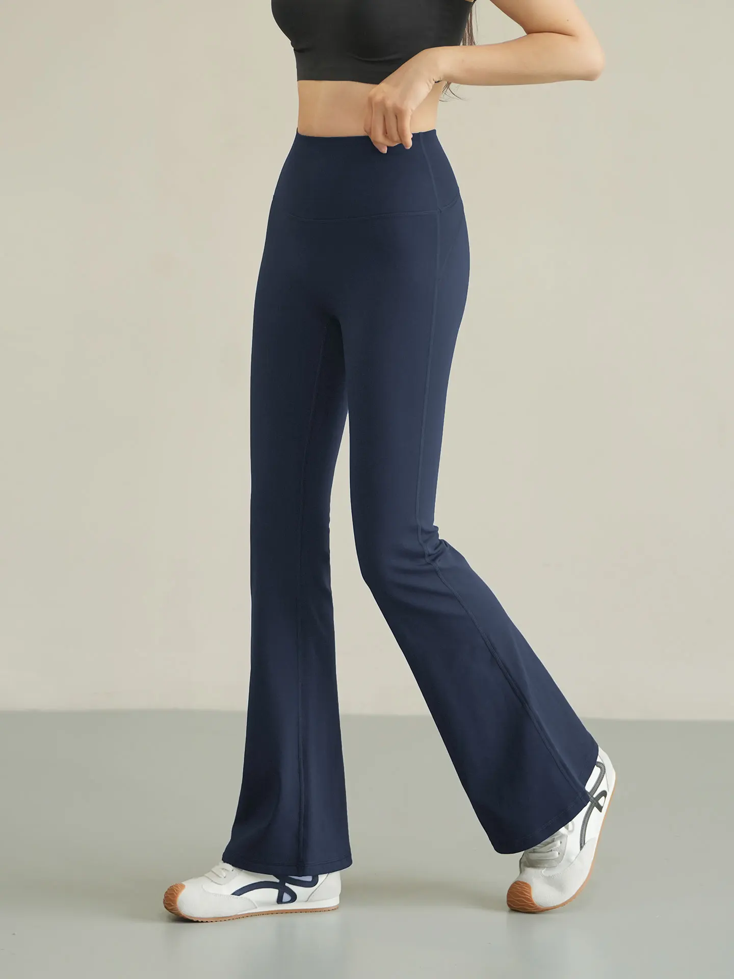 

Модные брюки-колокольчики с высокой талией, женские высокоэластичные брюки-колокольчики с подтяжкой бедер, повседневные удобные спортивные брюки-колокольчики для занятий спортом на открытом воздухе, йоги