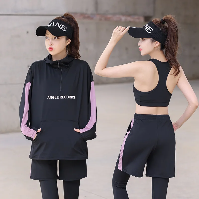 New Yoga Clothing, Sports Set, Long Sleeve, Long Pants, Shorts, Bra, Running, Fitness Clothing, Sports workout clothes for women