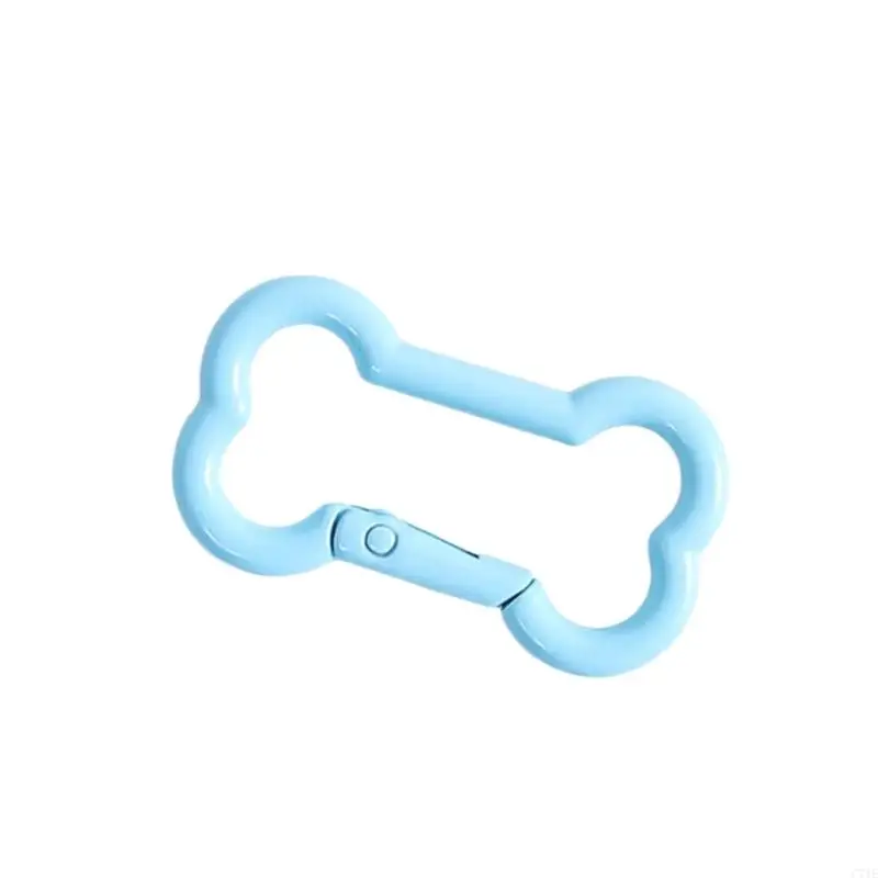  Zinc Alloy Bone Keychain Decoration Spring Operated Clasp Available In 6 Playful Color Options