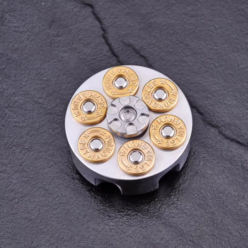 Stainless Steel Brass EDC Fidget Toys Hand Spinning Top Gyro Gyroscope Bearing Spinner  ADHD Decompression Toys