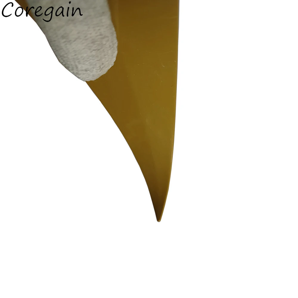 2pcs Golden Wide Angle Triangle Corner Scraper, Film Scraper Card, Car Window Sticker Tool, Vinyl Edge Tool