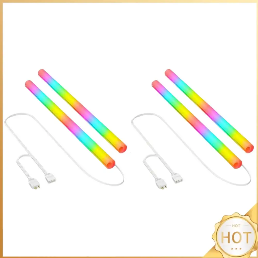 

2PCS Liquid Water Cooling Light-Emitting Tube Silicone 5V 3Pin ARGB Water Cooling Hose Tube Luminous Sleeve PC Case Decorative