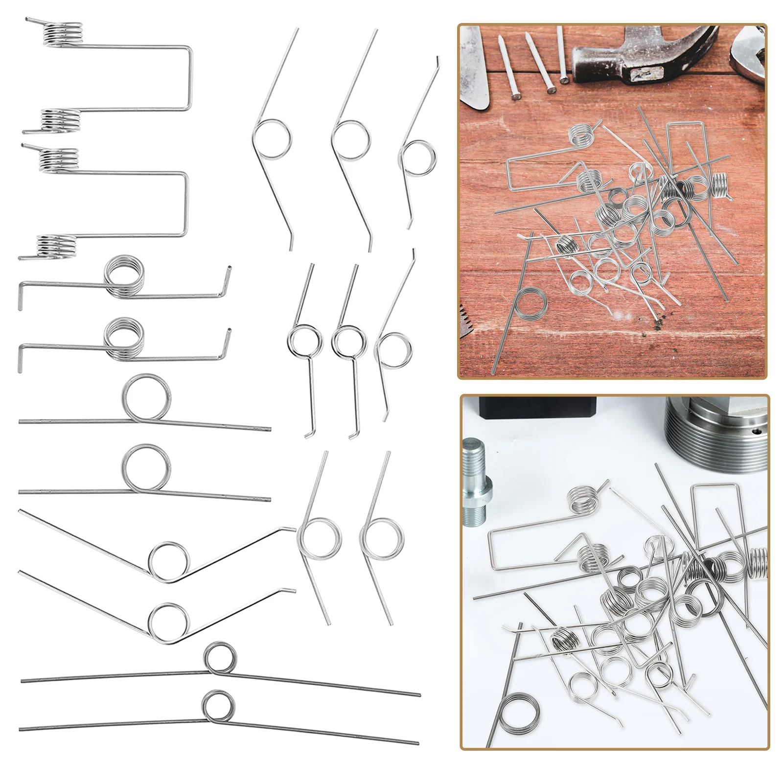 

18 Pcs Mechanical Torsio-n Spring Can Lid Torsional Trash Storage Trashcan Combination