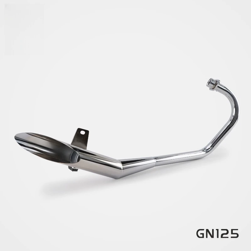 Full-Size Custom Motorcycle ExhaustRS Original For  GN125 Modified Stainless Steel Electroplated Integrated Full-se