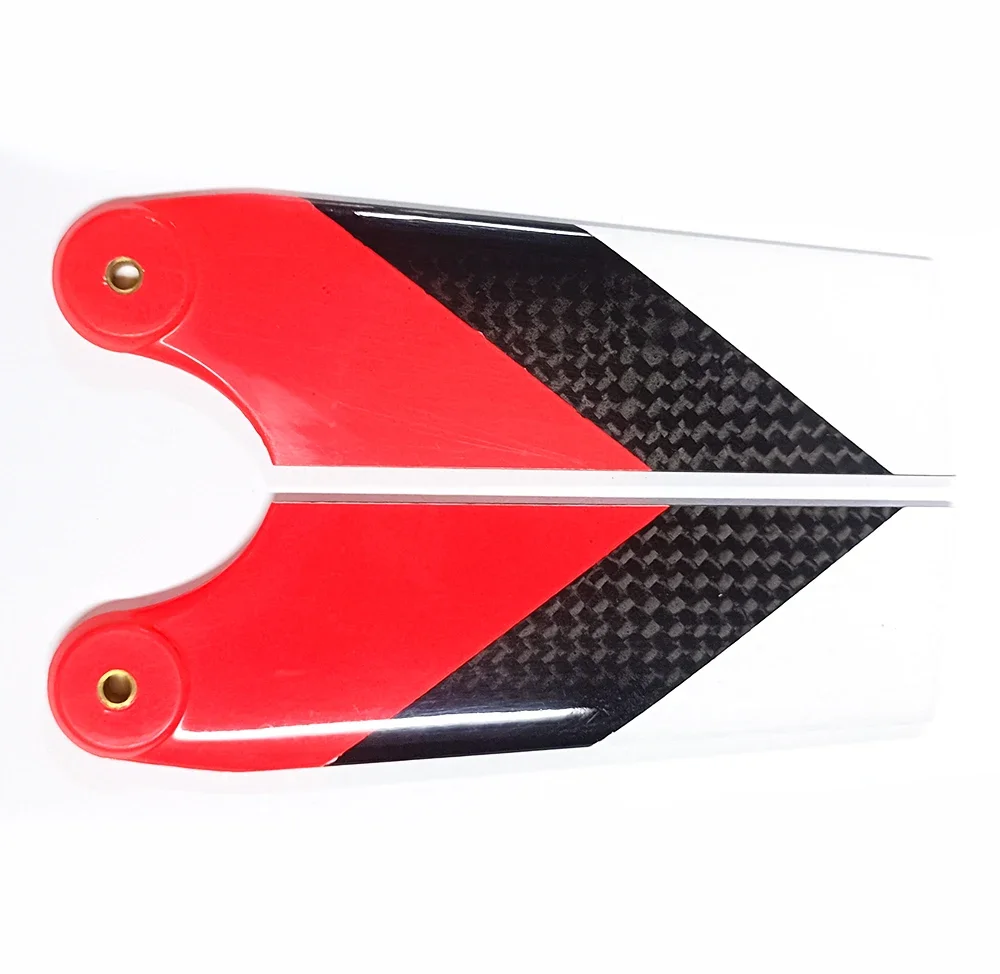 Lâmina do rotor da cauda da fibra do carbono, DIY RC lâmina para Trex 550, 600, capacete do vetor TREX, 95mm