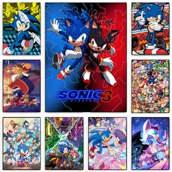Video Games Sonics Poster Wall Art Home Decor Room Decor Digital Painting Living Room Restaurant Kitchen Art