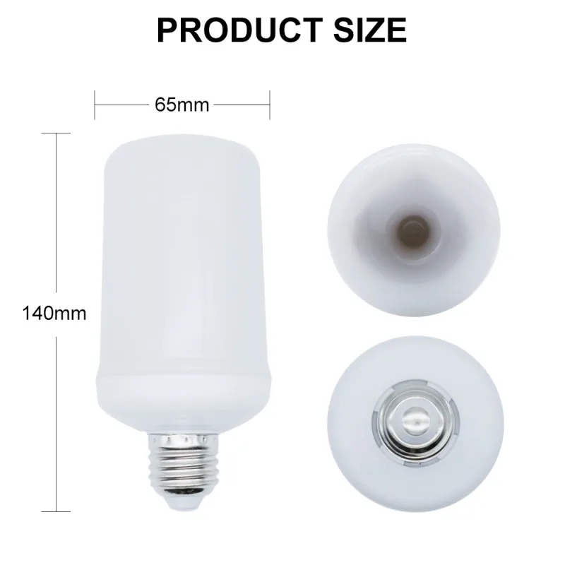 The latest E27 LED flame bulb Fire E14 Corn bulb Flicker LED light Dynamic flame effect 3W 5W 9W 85V-265V for home lighting