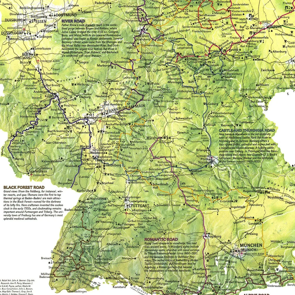 레트로 독일 여행자지도 스프레이 포스터 배경 천 예술적 벽 인쇄 거실 홈 빈티지 장식