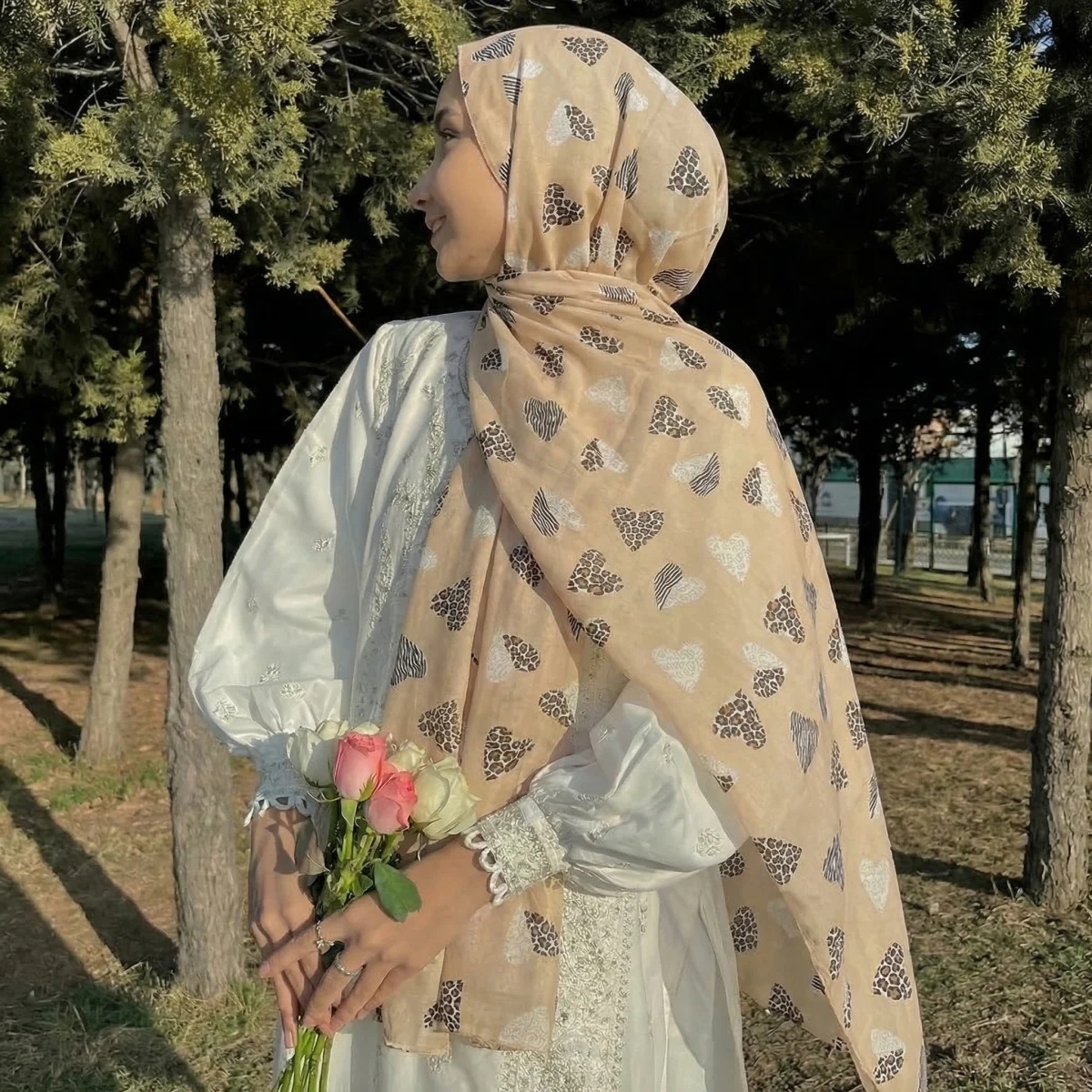 Scarf Women's Cotton Muslim Shawl Pashmina Hijab Wrap Bandana Woman Print Luxury Silky Casual Elegant Allseason Modest Travel