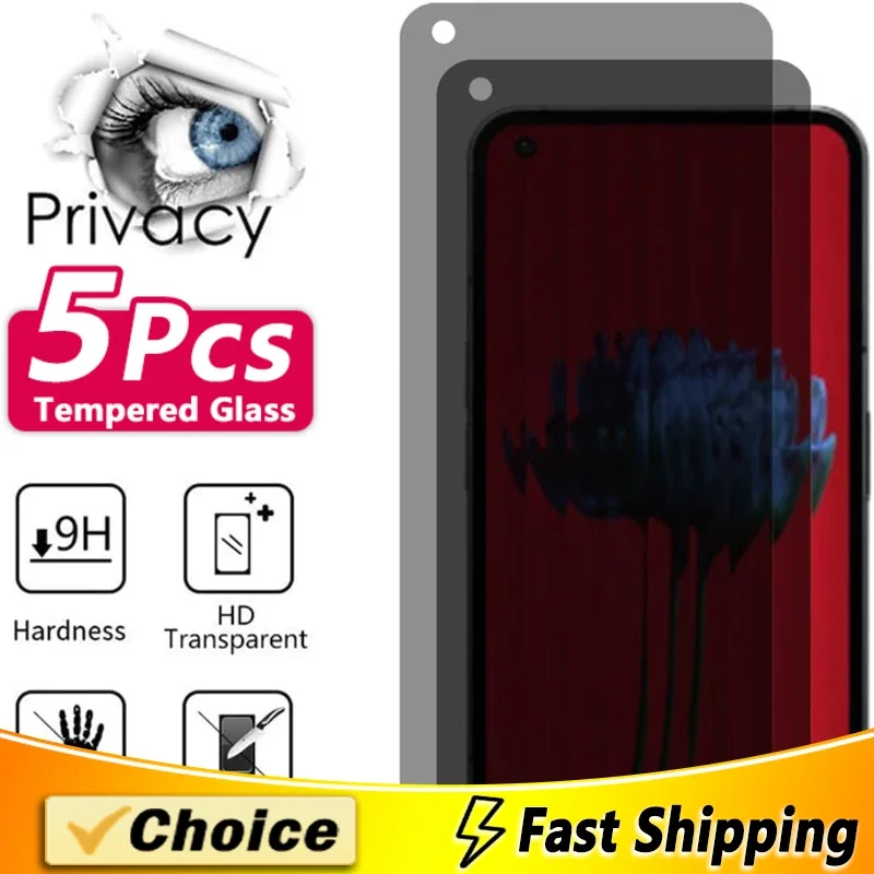 5Pcs Anti-Peeping Tempered Film For Xiaomi Mix2S Max3 Mix3(5G) 5 6X 8Se Lite 9TPro Anti-Scratch Film Anti-Scratch Tempered Glass