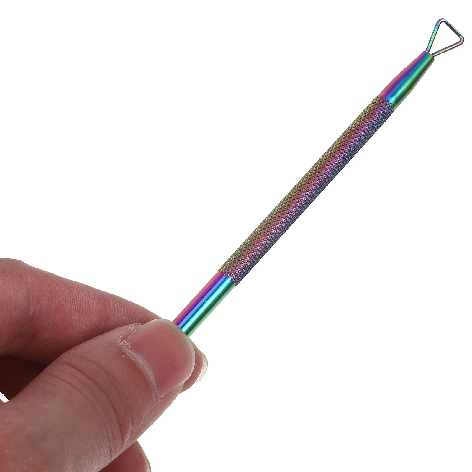 4 szt. Trójkątnych skrobaków do skórek ze stali nierdzewnej, narzędzie do usuwania żelu do paznokci, do manicure i pielęgnacji urody