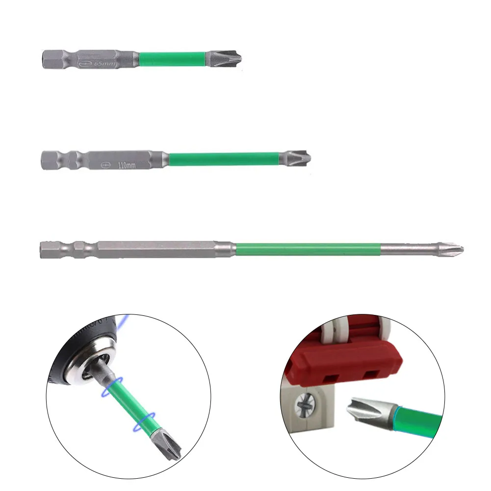 

65 110 150mm Magnetic Special Slotted Cross Screwdriver Bit FPH2 Electrician Cross High Hardness Screwdriver Bits Hand Tools