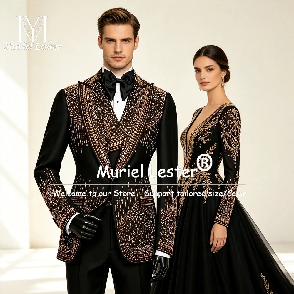 Mens Grooming Kit Luxury - Luxury Men's Suits 3 Piece Set
