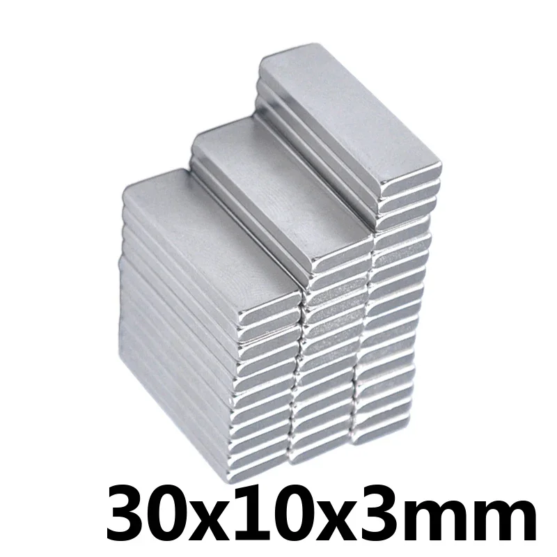 30x10x3mm block Powerful N35 Magnets 30mmX10mm Sheet Permanent Magnet 30x10x3 mm Strong Neodymium Magnetic 30*10*3 mm