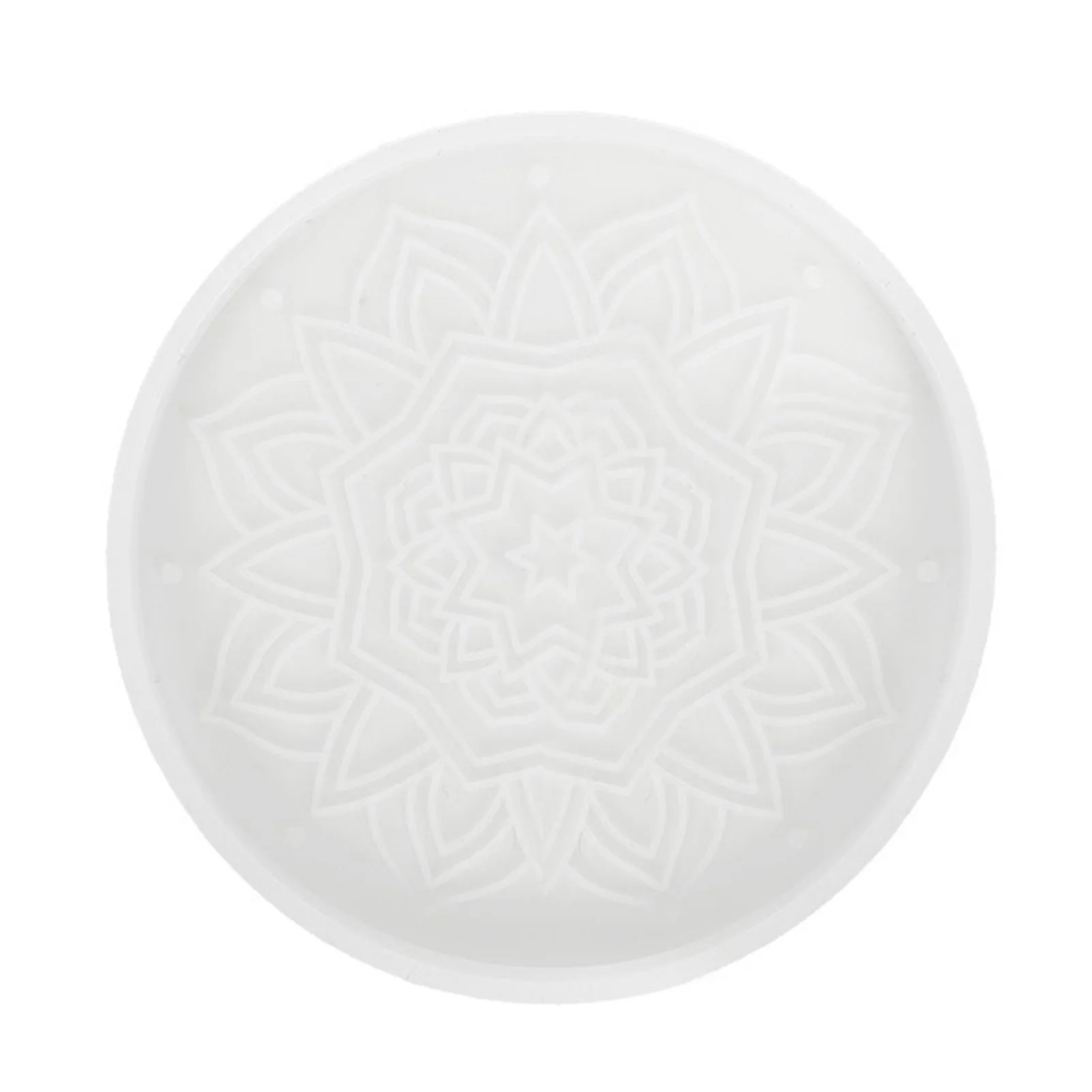 Mandala Coaster Molds Flower Pattern Car Coaster Mold For DIY Coaster Home Decoration Silicone Resin Mold Coaster Mold 2 Shapes