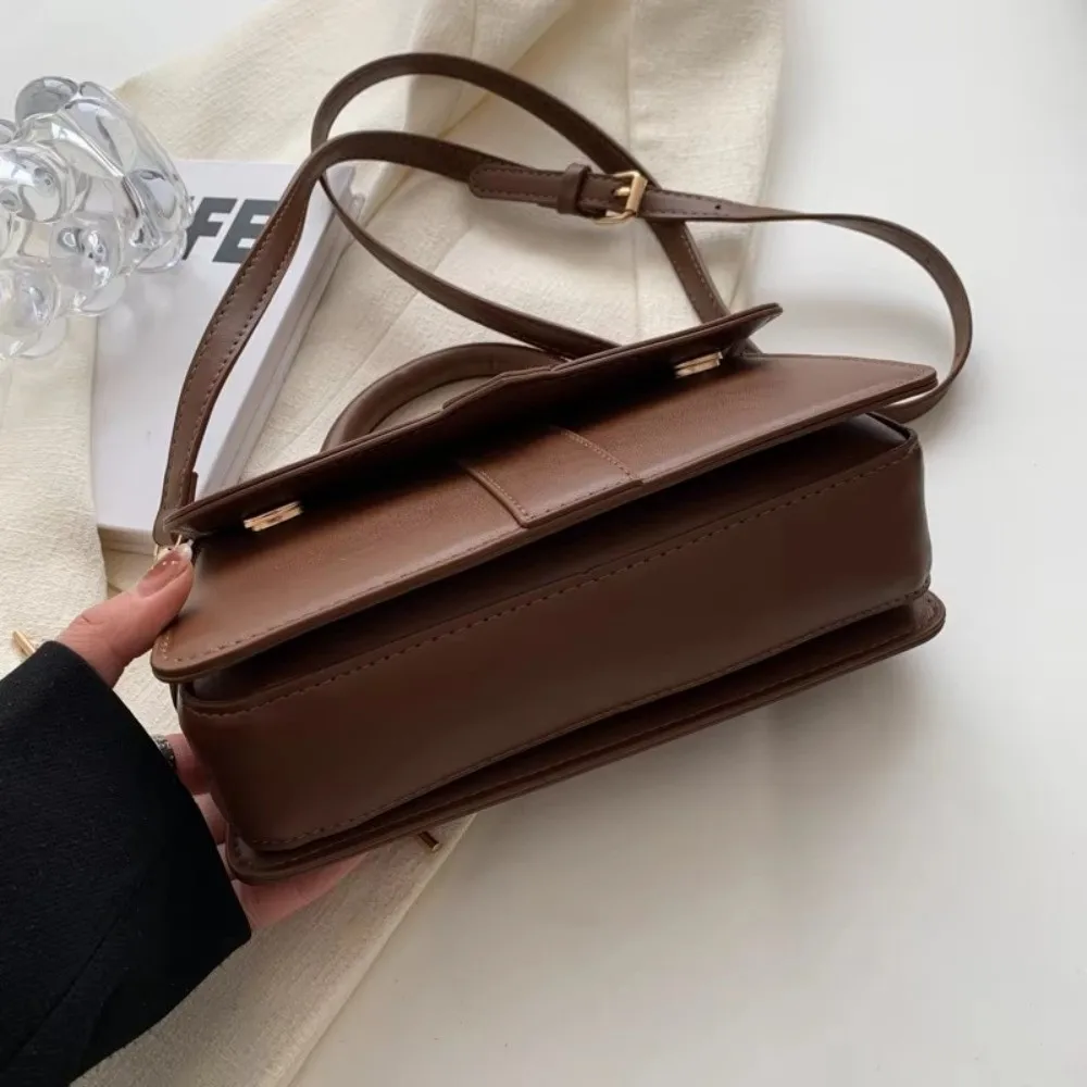 Casual Pu Leather Shoulder Bag Square Underarm Bag Crossbody Bag view 4
