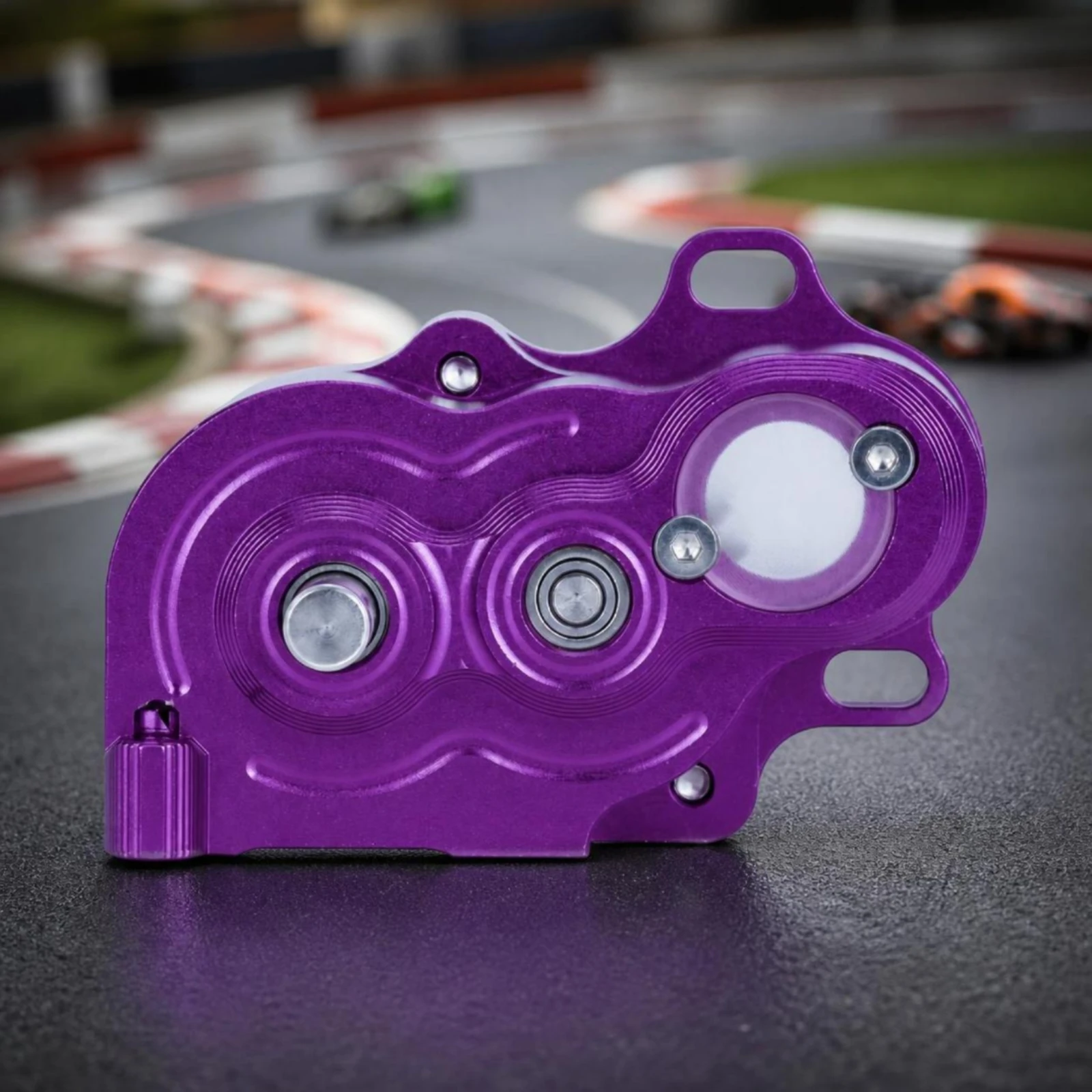 Aluminum Crawler Gearbox Housing Matte Finish Rigid Case Clear Inspection Cover for RC Builds