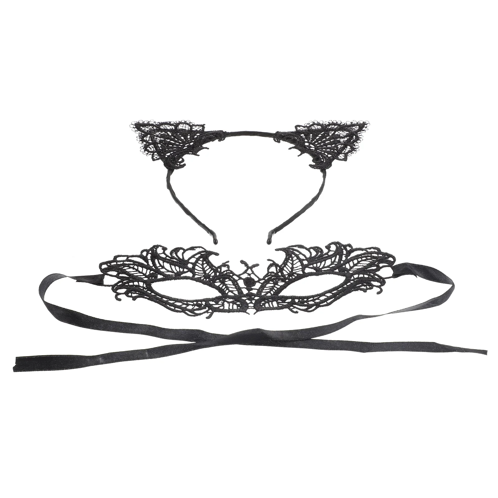 

Lace Headband Mask Masquerade Costumes for Headdress Party Cosplay Hairband Trim Halloween Women Eye Patch