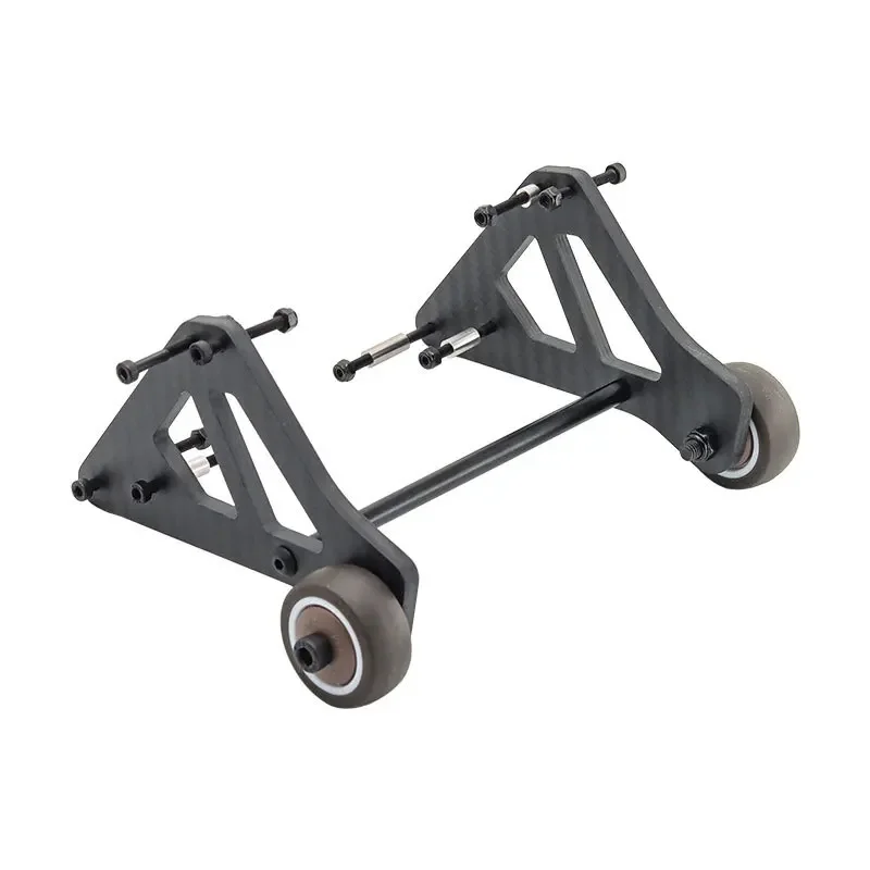 For 1/7 Arrma MOJAVE 6S V2 EXB Carbon Fiber Wheelie Bar Set Rear Mud Guards Mud Fender RC Short Course Desert Truck Car