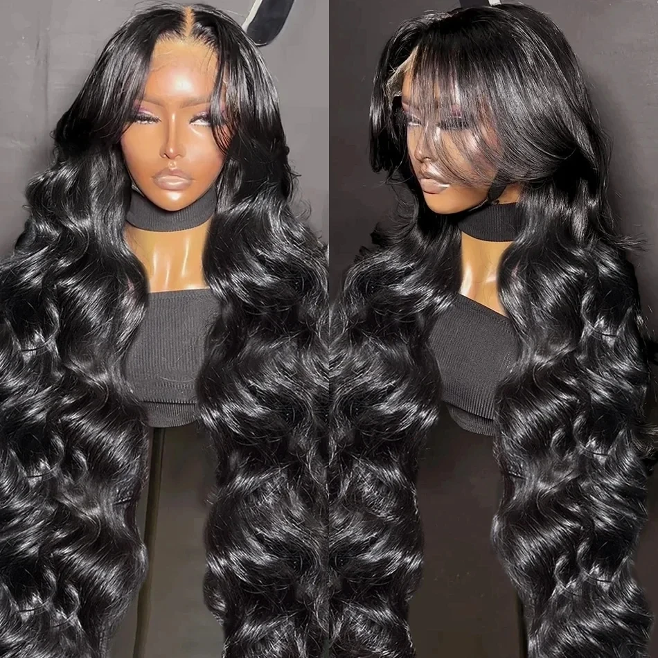 250 Density 30 Inch 13x4 Lace Front Wig Human Hair Wig 13x6 HD Transparent Lace Frontal Body WavePrePlucked For Women