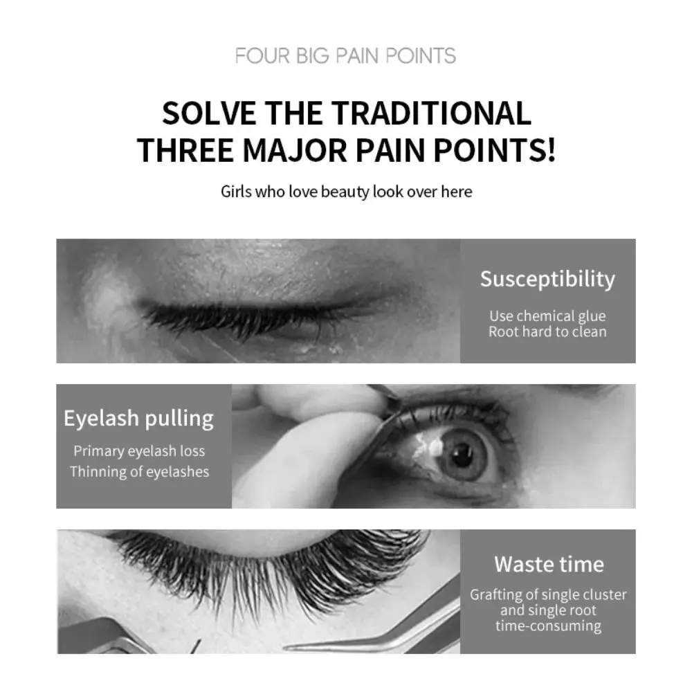 With Applicator Magnetic Lashes Set No Glue Needed Integrated Storage Box False Eyelashes Kit Simulation Comfortable