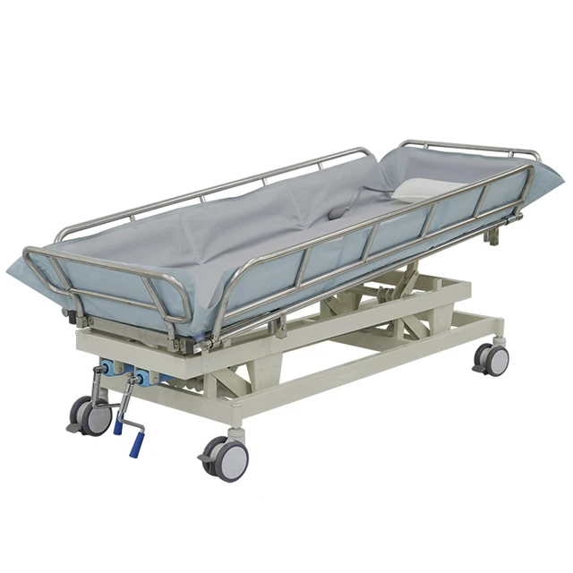 Multifunctional Electric Adjustable Bath Bed, Suitable For Nursing Homes And Families, Stainless Steel Welded Bedroom Bath Bed