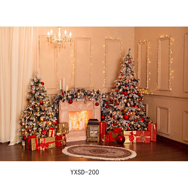 Рождественский фон для фотосъемки в помещении, камин, детский портретный фон для фотостудии, реквизит 21712 YXSD-07