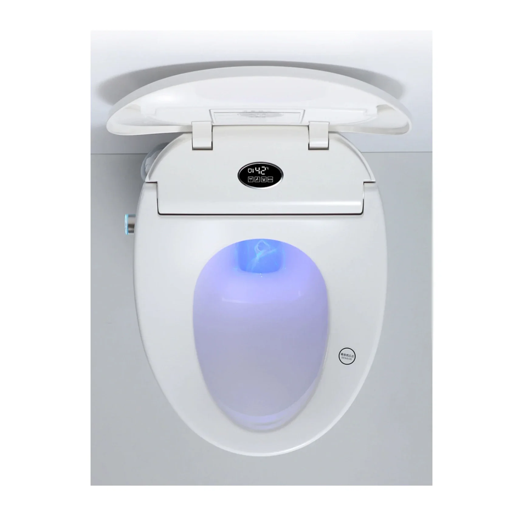 Europe automatic intelligent smart toilet Bathroom white color one piece bidet toilet with remote control water tank